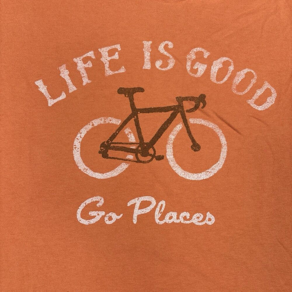 Life Is Good T Shirt Go Places Bicycle Riding Graphic Mens Size 2XL XXL - Picture 5 of 7